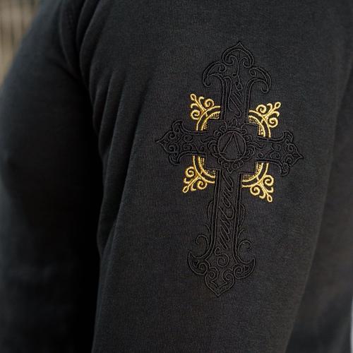 SWEATSHIRT SVARTGUL TRO