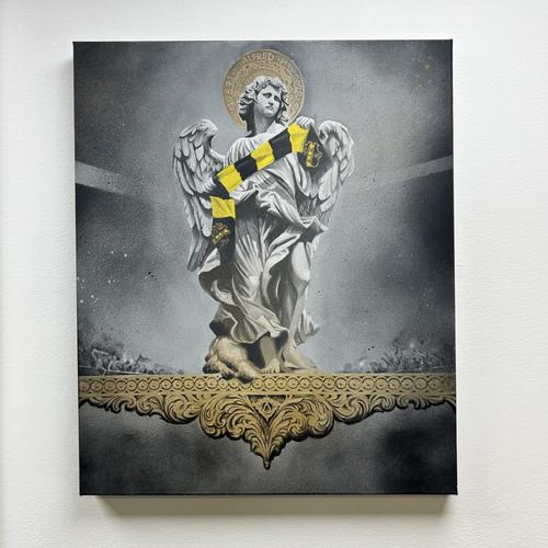 TAVLA EN SVARTGUL RELIGION x3
